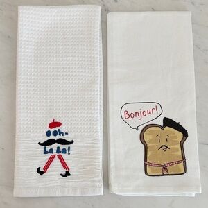 New! French Theme Kitchen Towels